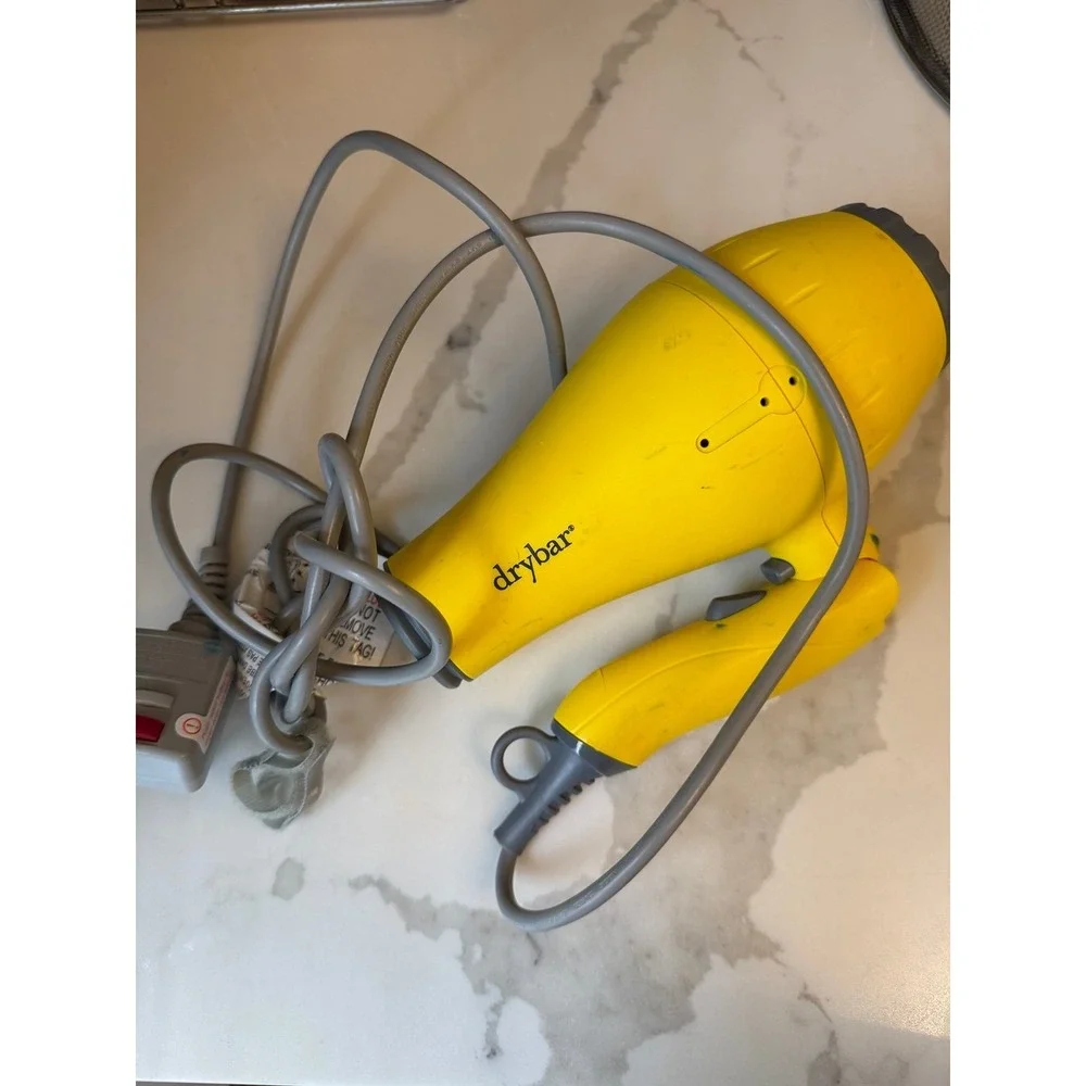 Drybar Baby Buttercup Travel Hair Blow Dryer Yellow For Parts only
